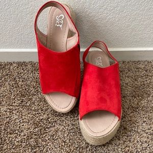 Red sandals